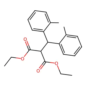 Diethyl 2-(DI-O-tolylmethyl)malonate structure