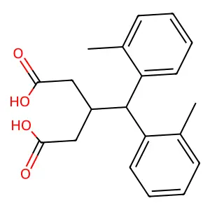 3-(DI-O-Tolylmethyl)pentanedioic acid structure