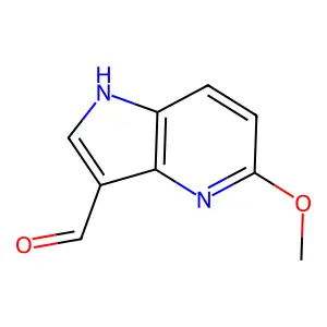 5-methoxy-1H-pyrrolo(3,2-b)pyridine-3-carbaldehyde structure