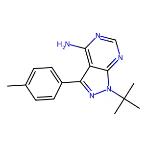 1-叔丁基-3-对甲苯基-1H-吡唑并[3,4-d]嘧啶-4-胺 structure