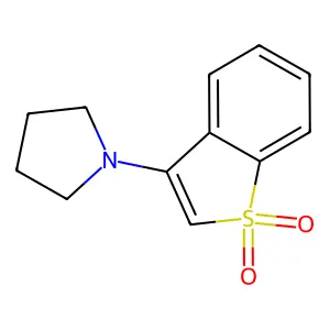 3-(Pyrrolidin-1-yl)benzo[b]thiophene 1,1-dioxide structure