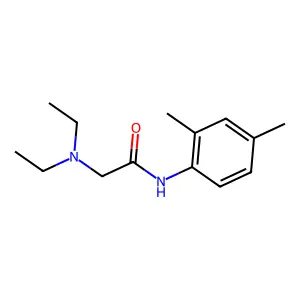 2-(Diethylamino)-2',4'-acetoxylidide structure