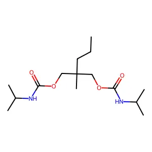 Carbamic acid, isopropyl-, 2-methyl-2-propyltrimethylene ester structure