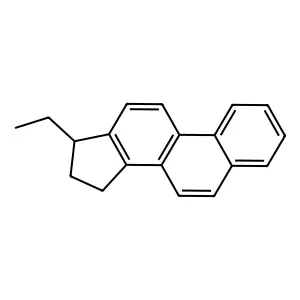 17-Ethyl-16,17-dihydro-15H-cyclopenta(a)phenanthrene structure