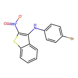 N-(4-溴苯基)-2-硝基苯并[b]噻吩-3-胺 structure