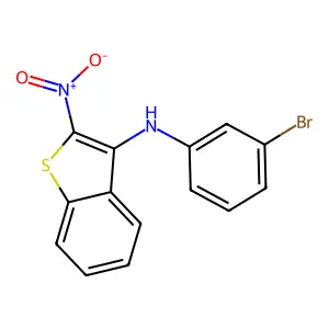 N-(3-溴苯基)-2-硝基苯并(b)噻吩-3-胺 structure