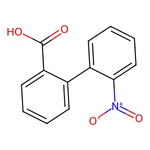2'-Nitro-2-biphenylcarboxylic acid structure