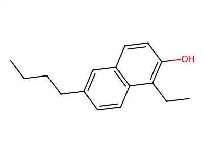 2-Naphthalenol, 6-butyl-1-ethyl- structure