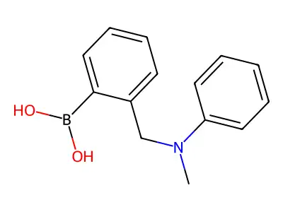 (2-((Methyl(phenyl)amino)methyl)phenyl)boronic acid structure