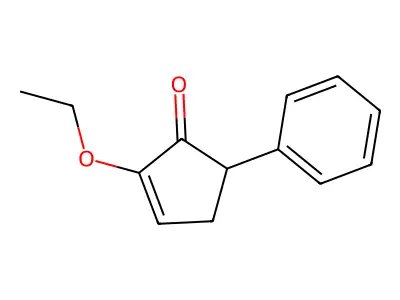 2-Ethoxy-5-phenylcyclopent-2-en-1-one structure