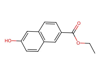Ethyl 6-hydroxy-2-naphthoate structure