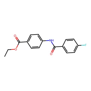 Ethyl 4-[(4-fluorobenzoyl)amino]benzoate structure