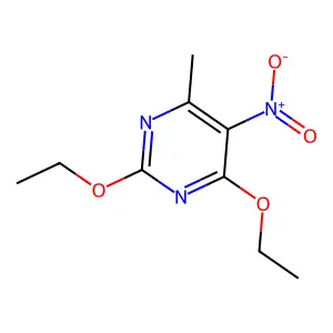 2,4-Diethoxy-6-methyl-5-nitropyrimidine structure