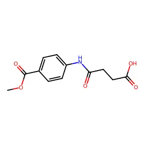 4-{[4-(Methoxycarbonyl)phenyl]amino}-4-oxobutanoic acid structure