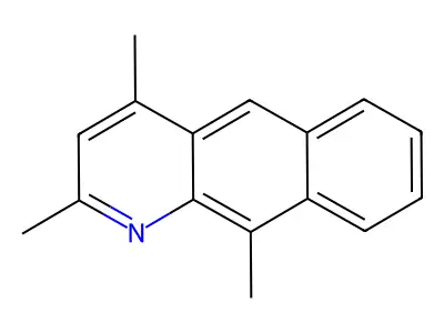 2,4,10-Trimethyl-benzo(G)quinoline structure