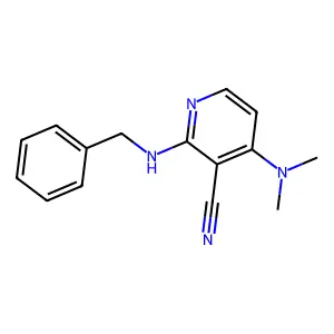 2-(Benzylamino)-4-(dimethylamino)nicotinonitrile structure