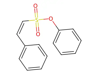 phenyl (Z)-2-phenylethenesulfonate structure
