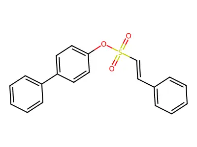 (4-phenylphenyl) (E)-2-phenylethenesulfonate structure