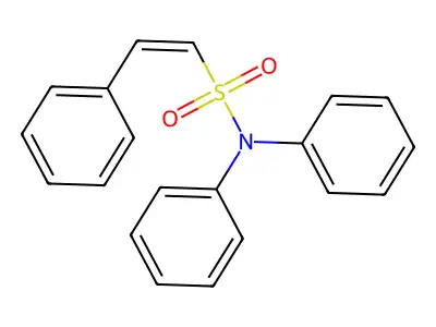 (Z)-N,N,2-triphenylethenesulfonamide structure