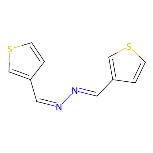 (1Z,2E)-Bis[(thiophen-3-yl)methylidene]hydrazine structure
