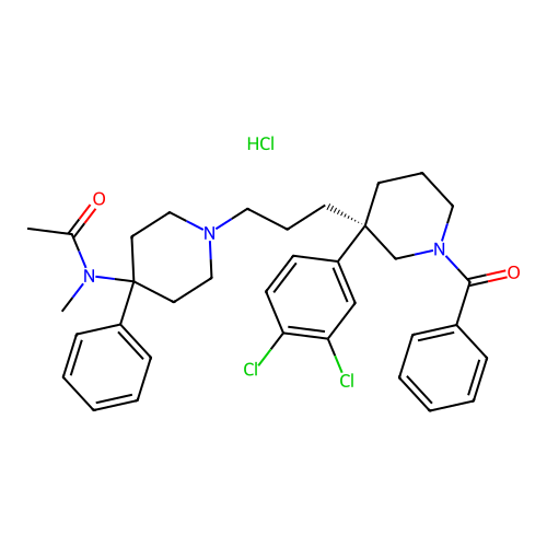 Osanetant HCl structure