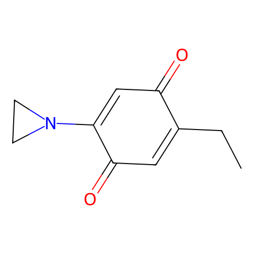2-(Aziridin-1-yl)-5-ethylcyclohexa-2,5-diene-1,4-dione structure