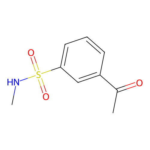 3-acetyl-N-methylbenzene-1-sulfonamide structure