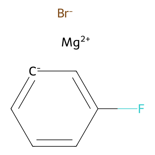 (3-Fluorophenyl) magnesium bromide structure