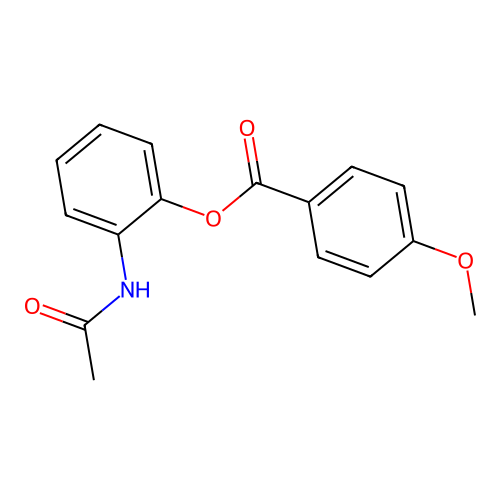 2-(Acetylamino)phenyl 4-methoxybenzoate structure