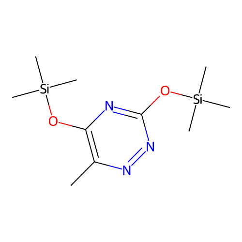 6-Azathymine, TMS structure