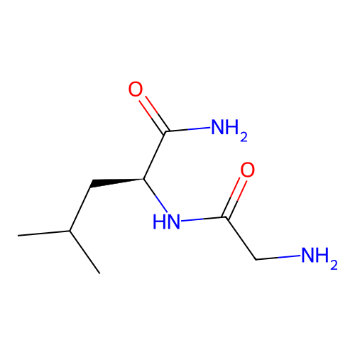 Glycylleucinamid structure