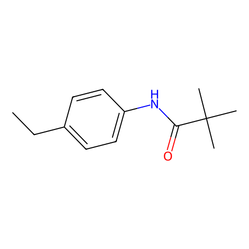 N-(4-ethylphenyl)-2,2-dimethylpropanamide structure
