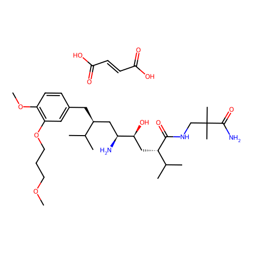 Aliskiren fumarate structure