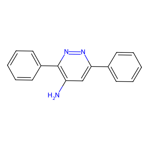 3,6-Diphenyl-4-pyridazinylamine structure