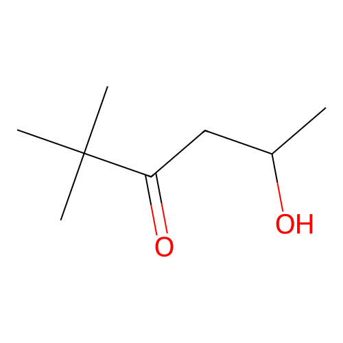 5-Hydroxy-2,2-dimethylhexan-3-one structure