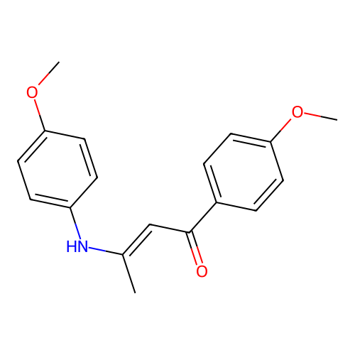 3-(4-Methoxyanilino)-1-(4-methoxyphenyl)-2-buten-1-one structure