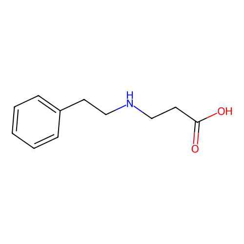 3-[(2-Phenylethyl)amino]propanoic acid structure