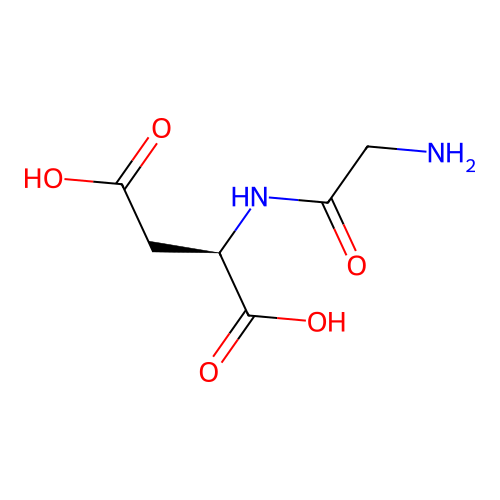 Glycyl-D-aspartic acid structure