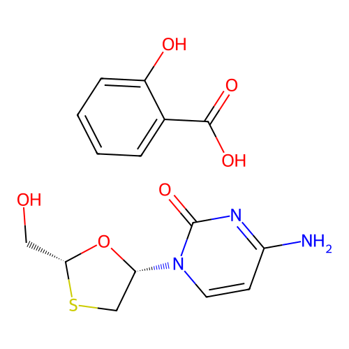 Lamivudine salicylate structure