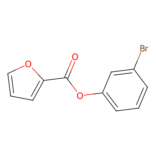 (3-Bromophenyl) furan-2-carboxylate structure