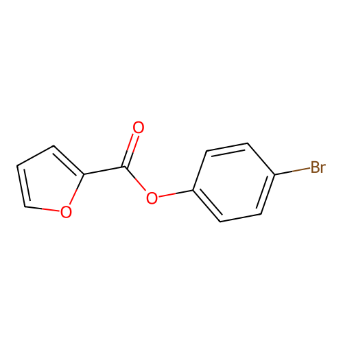 4-Bromophenyl furan-2-carboxylate structure