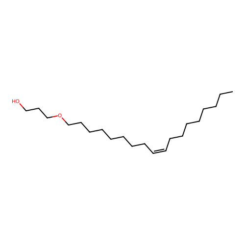 3-[(Z)-octadec-9-enoxy]propan-1-ol structure