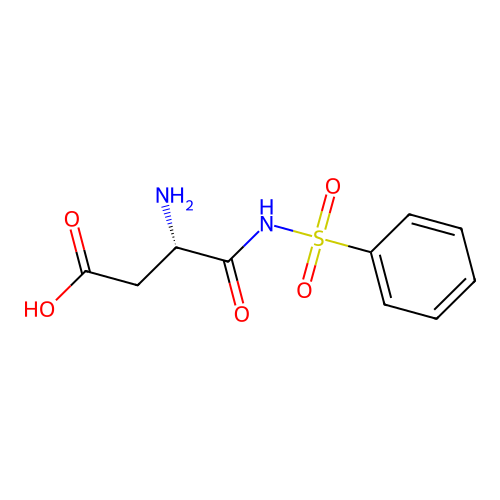 (3S)-3-amino-4-(benzenesulfonamido)-4-oxobutanoic acid structure