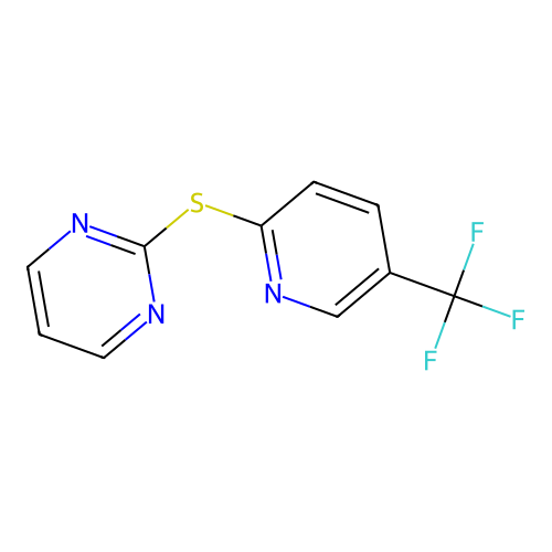 2-Pyrimidinyl 5-(trifluoromethyl)-2-pyridinyl sulfide structure