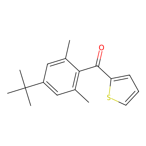 (4-Tert-butyl-2,6-dimethylphenyl)(2-thienyl)methanone structure