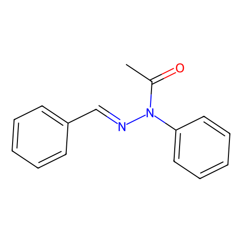 N-(benzylideneamino)-N-phenylacetamide structure