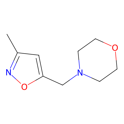 4-[(3-Methylisoxazol-5-yl)methyl]morpholine structure
