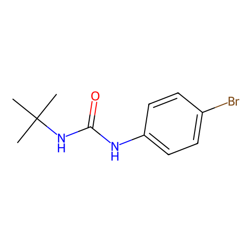 N-(4-bromophenyl)-N'-(tert-butyl)urea structure