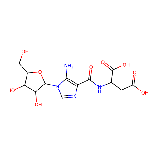 N-Succinyl-5-aminoimidazole-4-carboxamide Ribose structure