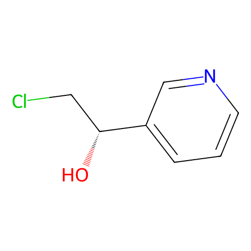 (S)-3-(1-hydroxy-2-chloroethyl)-pyridine structure